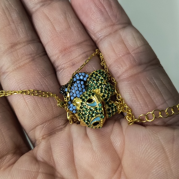 Gold plated Pokemon Bulbasaur pendant necklace - Picture 4 of 4